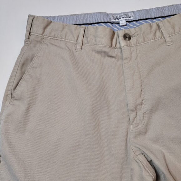 PETER MILLAR Flat Front Khaki Golf Shorts Mens Chinos Casual lightweight 32 - Picture 10 of 10